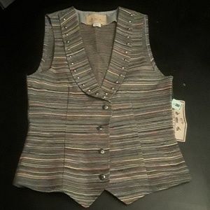"NEW FRONTIER" Studded Western Vest (NEW)
